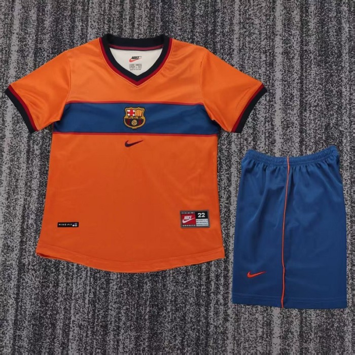 Retro 98/99 Barcelona third kids kit