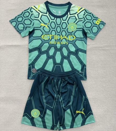 26/27 Manchester City goalkeeper kids kit green