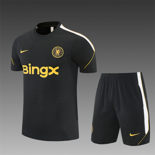 26/27 Chelsea short sleeved Adult training suit black