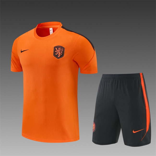 26/27 Netherlands short -sleeved training suit orange