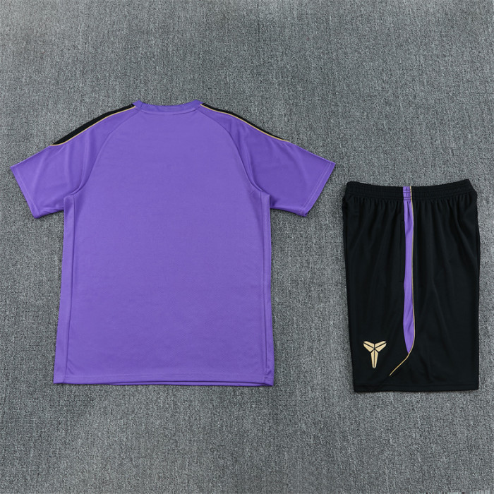 26/27 Barcelona Short sleeve Adult training suit Purple