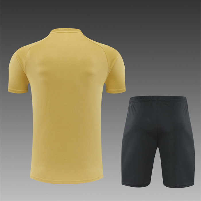 26/27 Barcelona Short sleeve Adult training suit golden