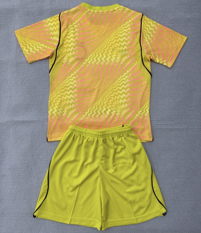 26/27 inter milan goalkeeper kids kit yellow