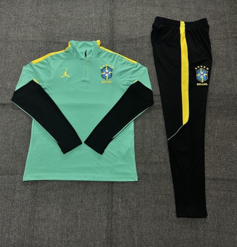 26/27 Brazil  Adult training suit light green