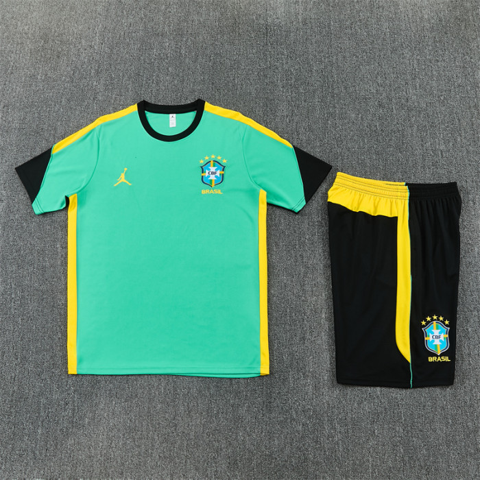 26/27 Brazil Short sleeve kids training suit