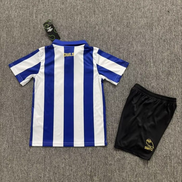 26/27 Sheffield Wednesday home kids kit