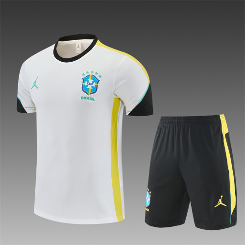 26/27 Brazil Short sleeve Adult training suit white