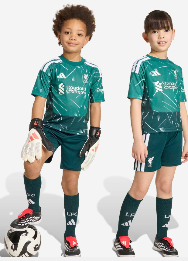 26/27 Liverpool goalkeeper kids kit green