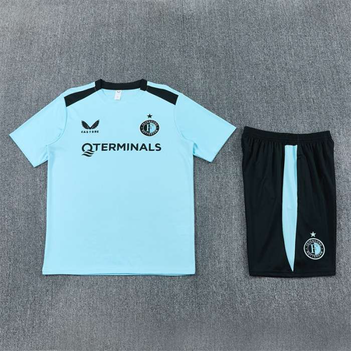26/27 Feyenoord Short sleeve training Adult suit Sky Blue
