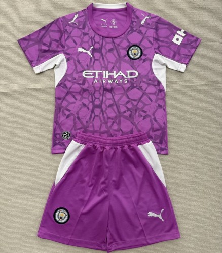 26/27 Manchester City goalkeeper kids kit Purple