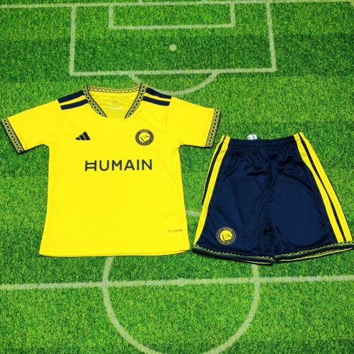 26/27Al Nassr home kids kit