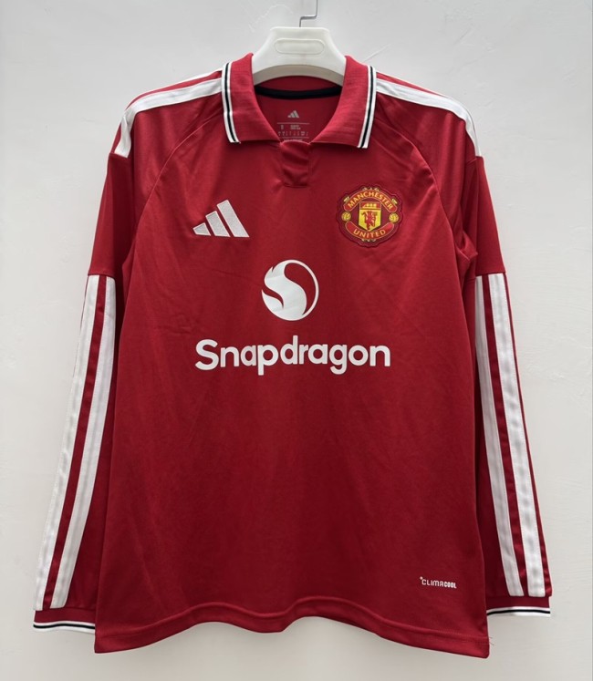 27/28 Manchester United home Long sleeve football jersey
