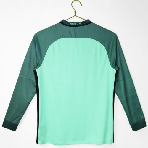 Retro Portugal 2016 Away football Jersey Long sleeves