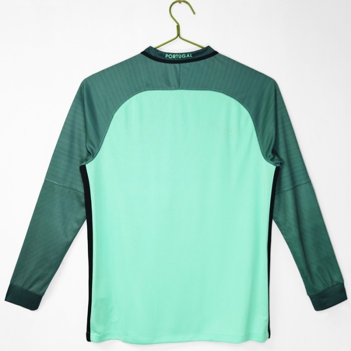 Retro Portugal 2016 Away football Jersey Long sleeves