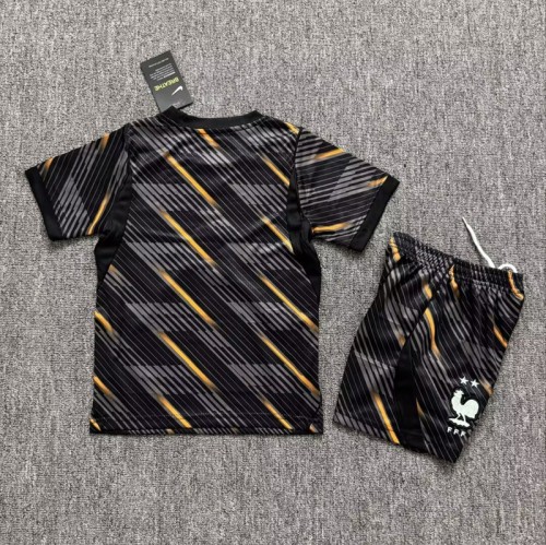 26/27 France goalkeeper kids kit black