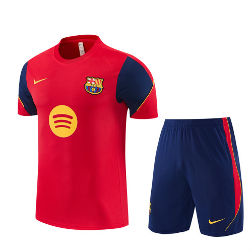 26/27 Barcelona kids Short sleeve training suit red