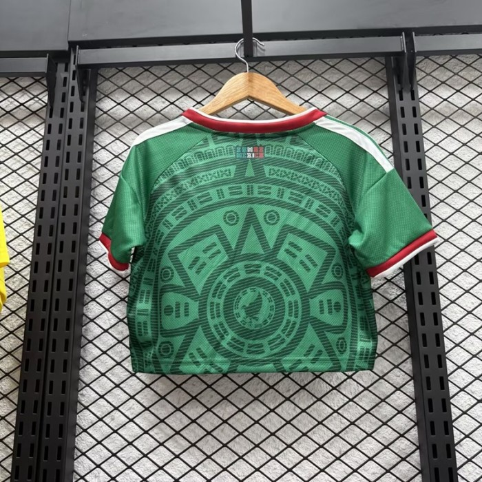 26/27 Mexico home women's short football Jersey