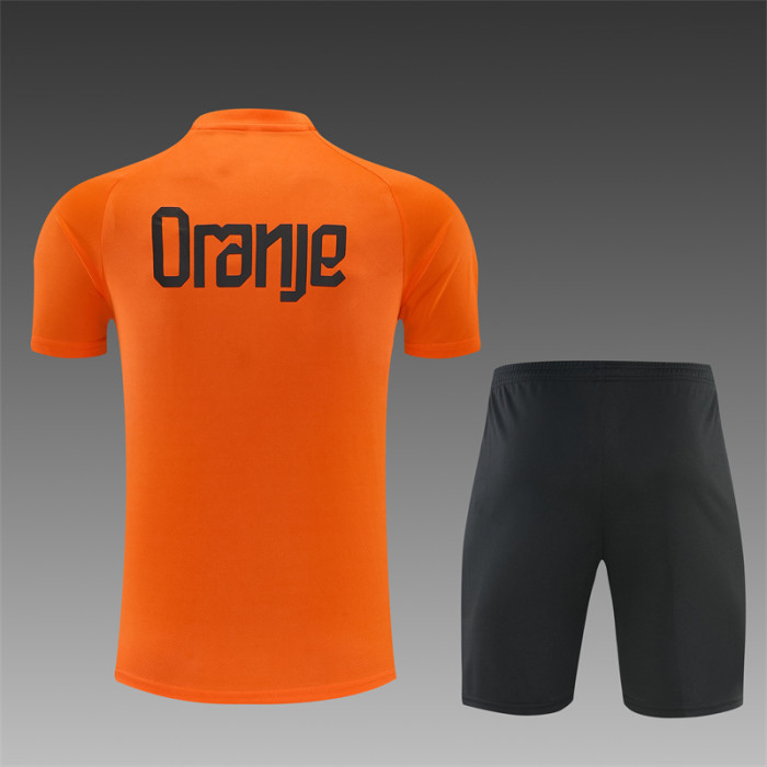 26/27 Netherlands short -sleeved training suit orange