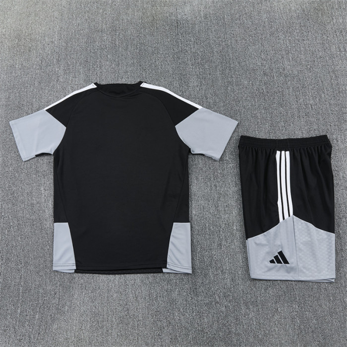 26/27 Spain kids short -sleeved training suit black
