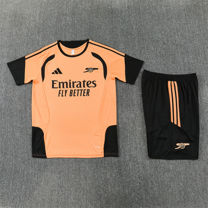 26/27 Arsenal kids Short sleeve training suit orange