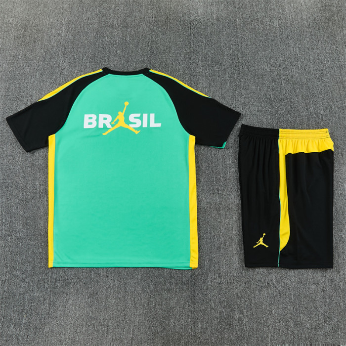 26/27 Brazil Short sleeve kids training suit