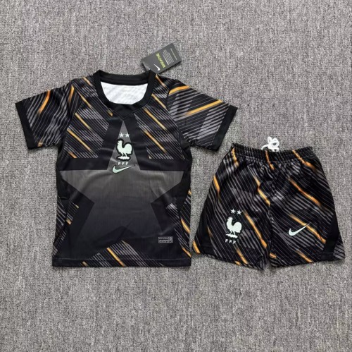 26/27 France goalkeeper kids kit black