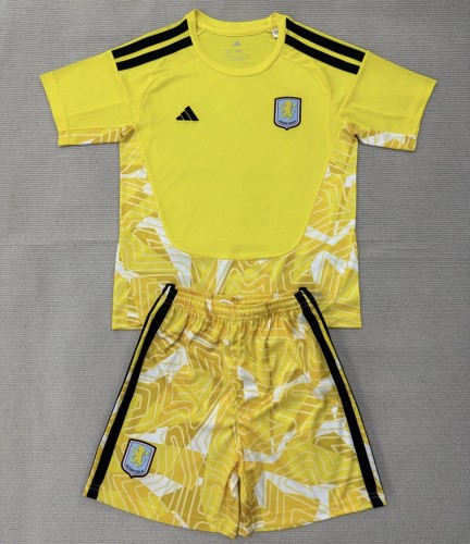 26/27 Aston Villa goalkeeper kids kit Yellow