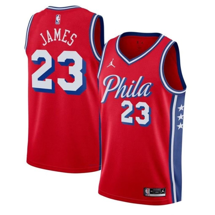NBA Philadelphia 76ers JAMES #23 Basketball Jersey