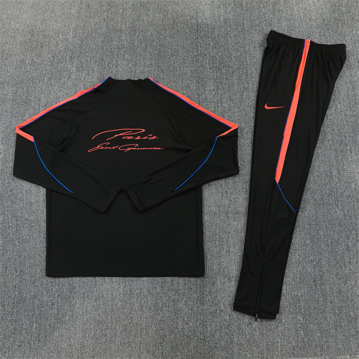 26/27 PSG kids training suit black