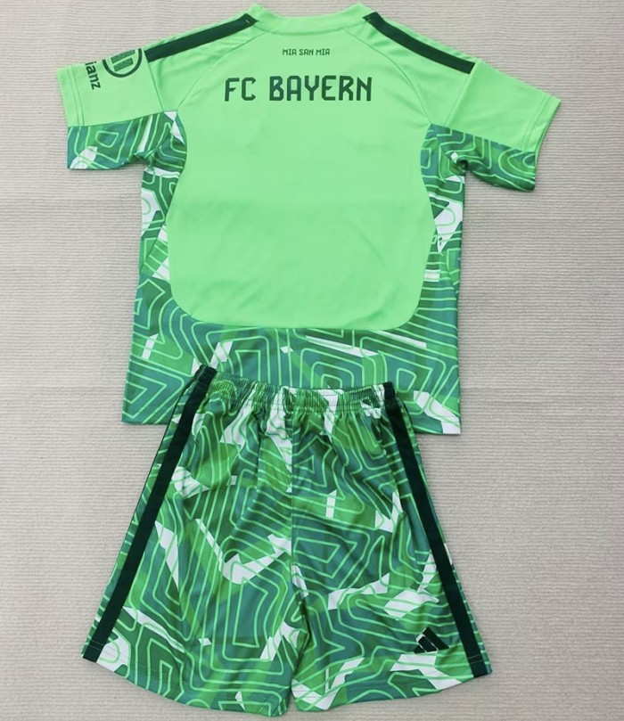 26/27 bayern munich Goalkeeper kids kit green