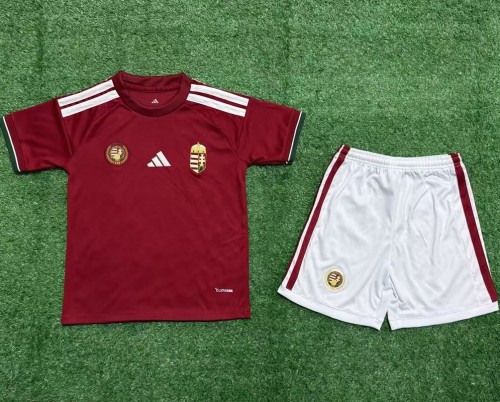 26/27 Hungary home kids kit football Jersey
