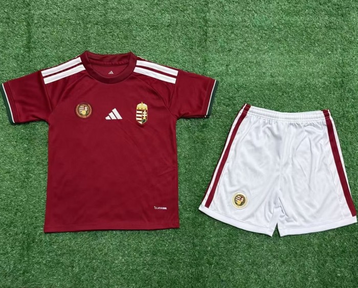 26/27 Hungary home kids kit football Jersey