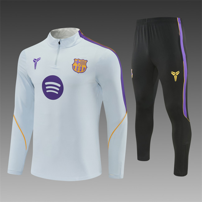 26/27 Barcelona Adult training suit light gray