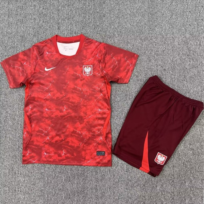 26/27 Poland Away kids kit