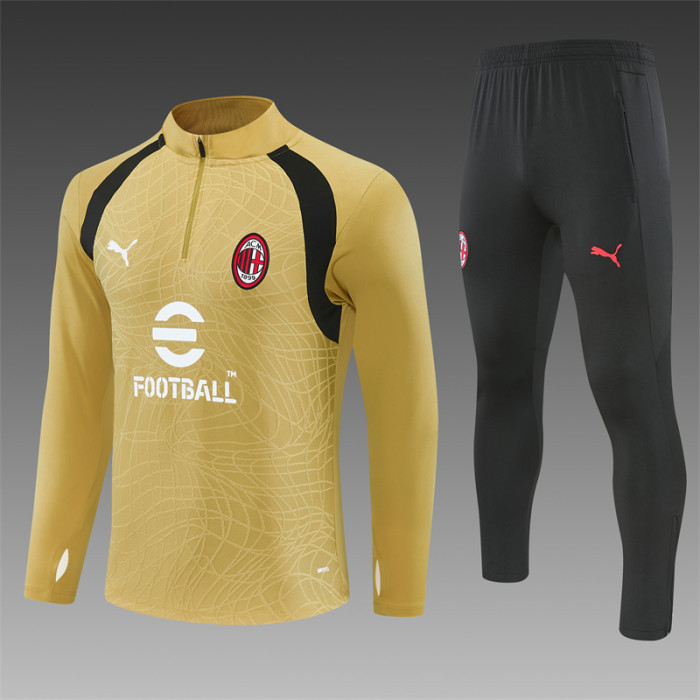 26/27 AC Milan training Adult suit golden