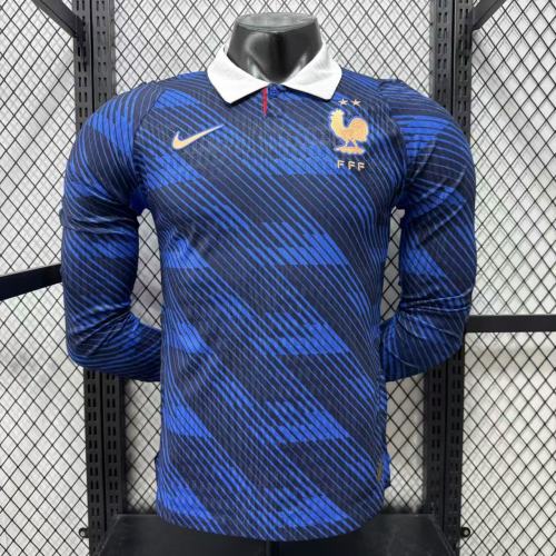 26/27 France home Player Version long sleeves
