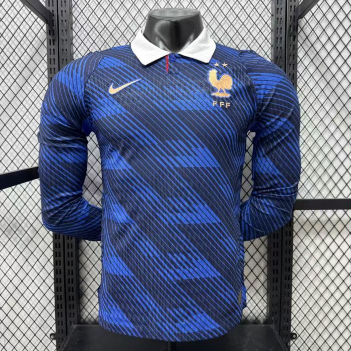 26/27 France home Player Version long sleeves