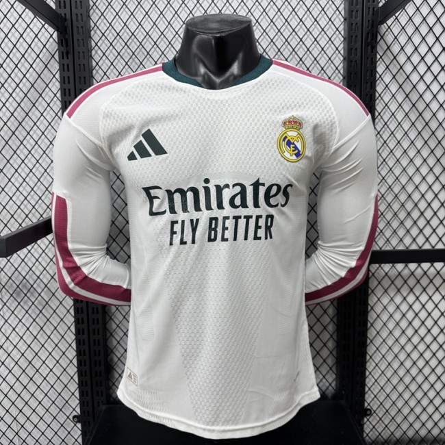 26/27 Real Madrid home Player Version long sleeves