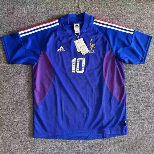 Retro 2002 France home football jersey
