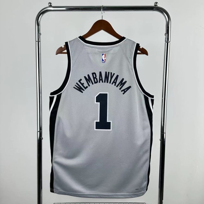 NBA San Antonio Spurs WEMBANYAMA #1 Basketball Jersey