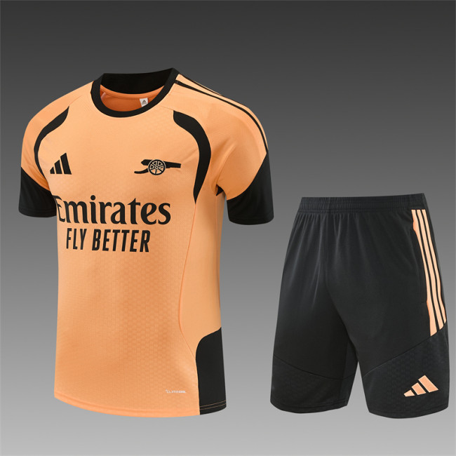 26/27 Arsenal Short sleeve training Adult suit orange