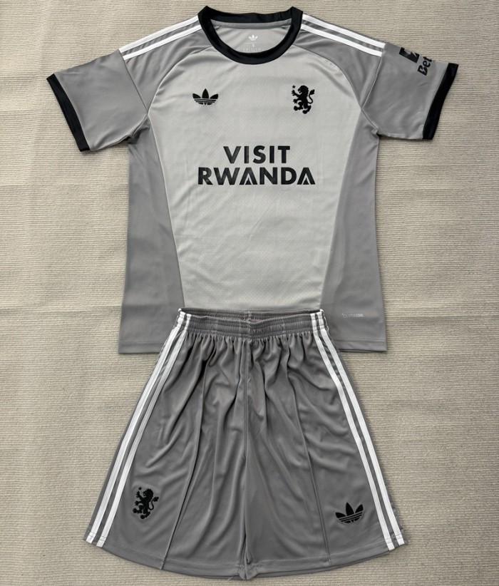 26/27 Aston Villa goalkeeper kids kit grey