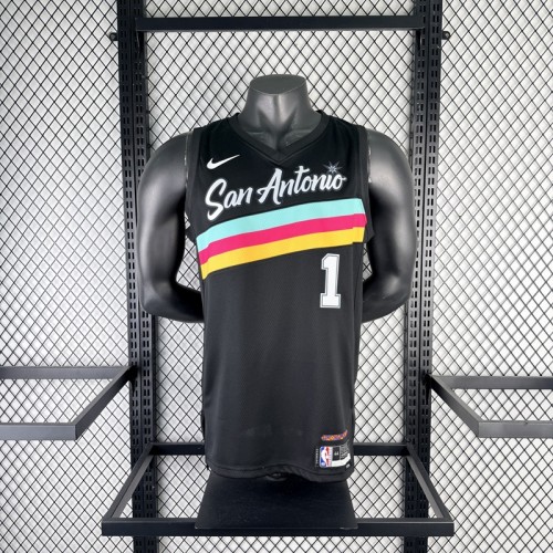 NBA San Antonio Spurs WEMBANYAMA #1 Basketball Jersey