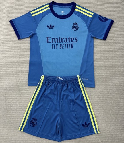 26/27 Real Madrid goalkeeper kids kit blue