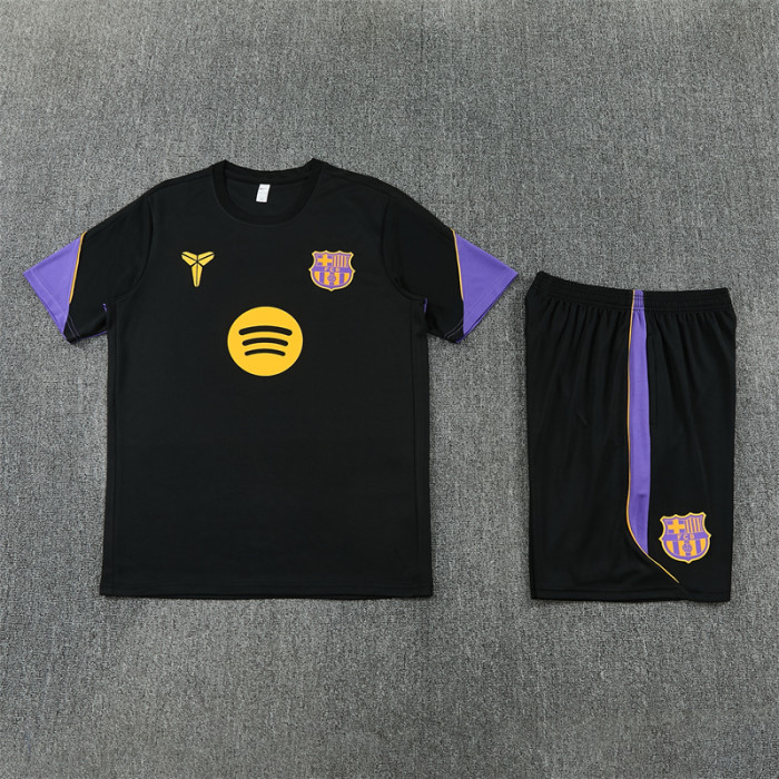 26/27 Barcelona kids Short sleeve training suit black