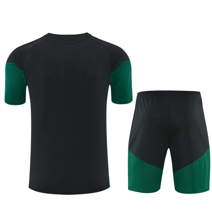 26/27 Mexico kids short -sleeved training suit black