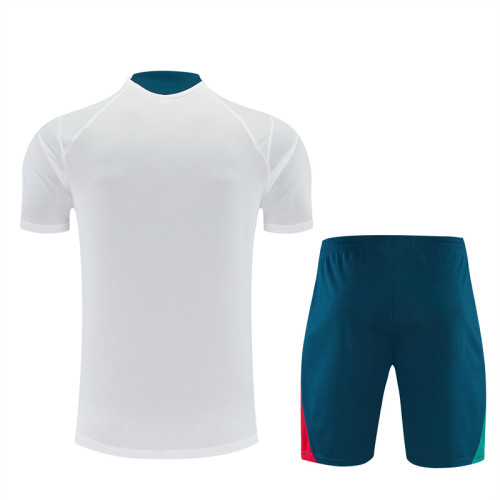 26/27 Portugal kids short -sleeved training suit white