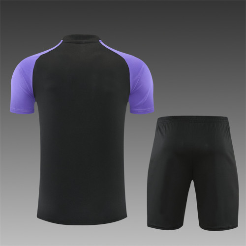26/27 Barcelona Short sleeve Adult training suit black