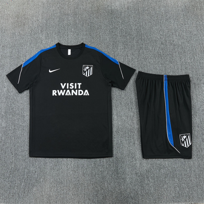 26/27 Atletico Madrid short -sleeved training suit black