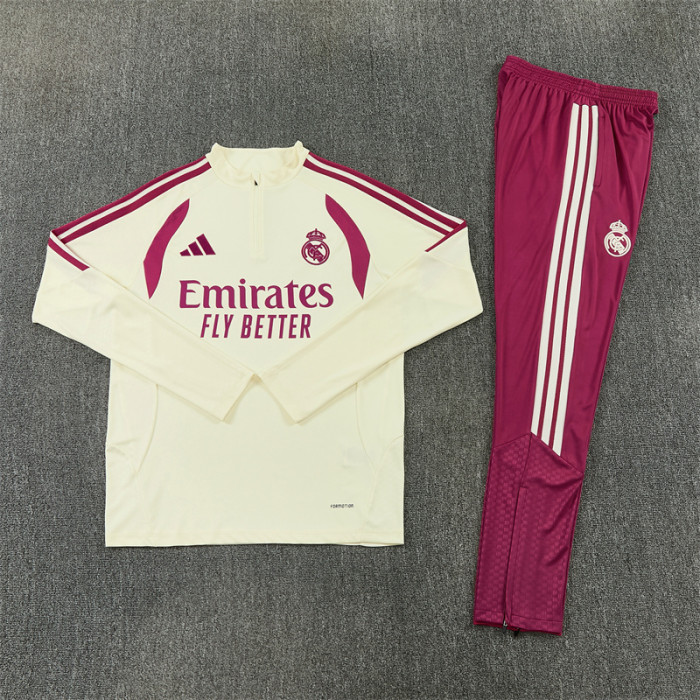26/27 Real Madrid Adult training suit beige